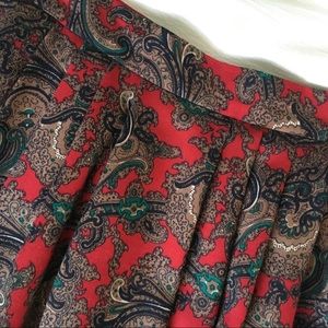 Vintage 80s paisley skirt